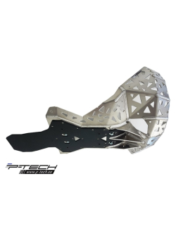P-TECH Skid plate with exhaust pipe guard and plastic bottom for Rieju 250, 300 PK022G