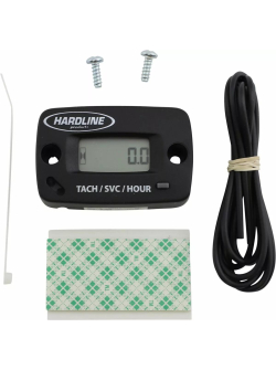 HARDLINE Resettable Hour Meter/Tachometer with Log Book HR-8067-2