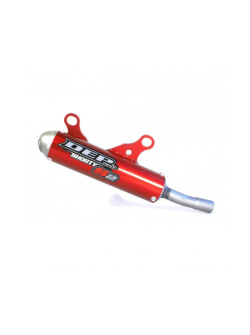 DEP Pipes SILENCER GG MC 125 2021- ON / HVA TC 125 19-ON / KTM 125/150 SX 19-ON SHORTY (FS) (RED) DEPG2119