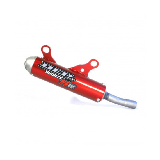 DEP Pipes SILENCER GG MC 125 2021- ON / HVA TC 125 19-ON / KTM 125/150 SX 19-ON SHORTY (FS) (RED) DEPG2119