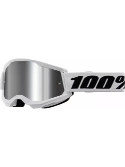 100% Strata 2 Goggle WHITE MR SL 50028-00019