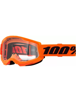 100% Strata 2 Goggle NEON ORG CLR 50027-00015