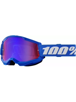 100% Strata 2 Goggle BLUE MR RD/BL 50028-00014