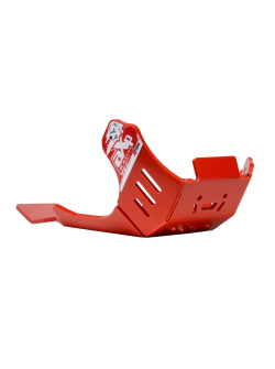 AXP Skid plate Gas-Gas EC250F / EC350F / MC250F / MC350F / ES350 / EX250F / EX350F with linkage guard ( 2024 - 2025 ) - Red AX1731