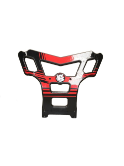 AXP Baxper HDPE Front bumper - Black/Red Honda TXR450 AX1211