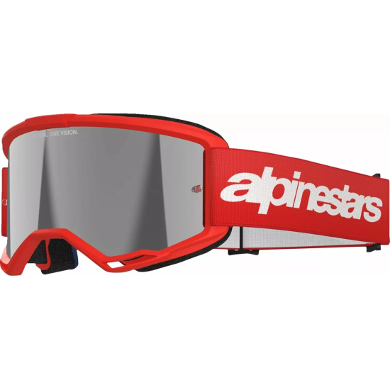 ALPINESTARS GOGGLES Vision 3 Wordmark Goggle RED MIRROR-SIL 5103225-3094