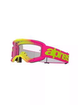 ALPINESTARS GOGGLES Vision 5 Wordmark Goggle PINK/YLW CLEAR 5103125-3121