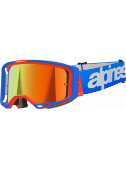 ALPINESTARS GOGGLES Vision 8 Wordmark Goggle BL/ORG MIRROR-RED 5101325-7303