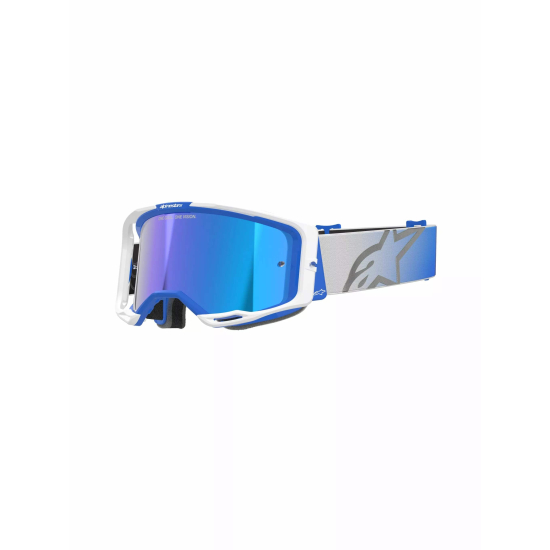 ALPINESTARS GOGGLES Vision 8 Corp Goggle BL/WT MIRROR-BLUE 5101625-7274