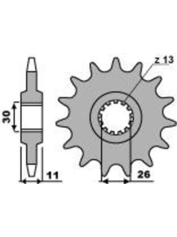 PBR Steel Standard Front Sprocket 2091 - 525 2091 14 18NC