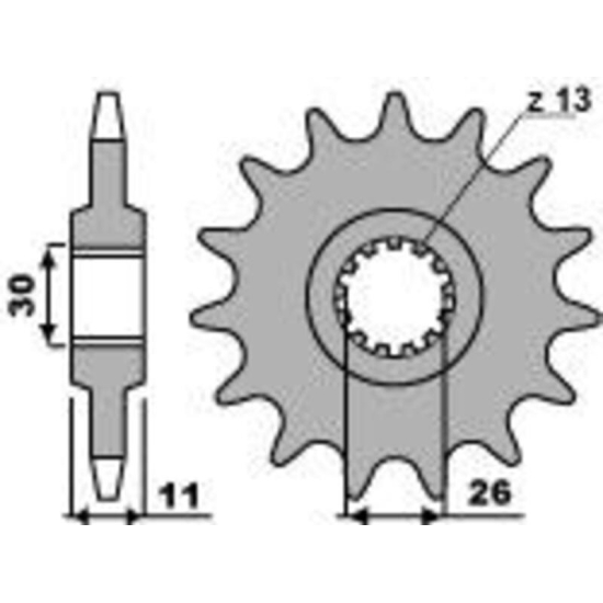 PBR Steel Standard Front Sprocket 2091 - 525 2091 14 18NC