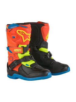 Alpinestars Tech 3S Kids Motocross 2024 Boots (Orange-Black-Yellow) 2014524-4755-13