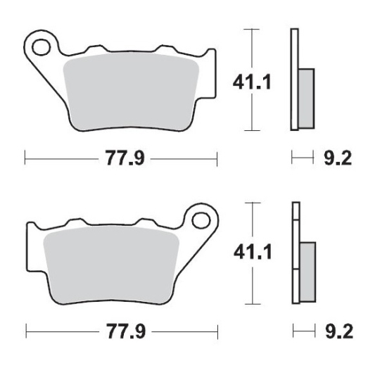 MOTO-MASTER Racing Brake Pads Offroad 093211