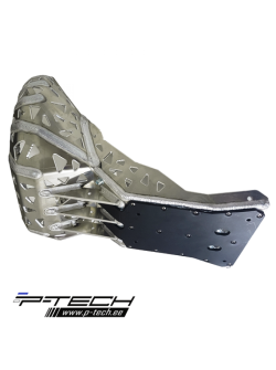 P-TECH Skid Plate with Exhaust Guard and Plastic Bottom for KTM EXC / XC TPI PK005K