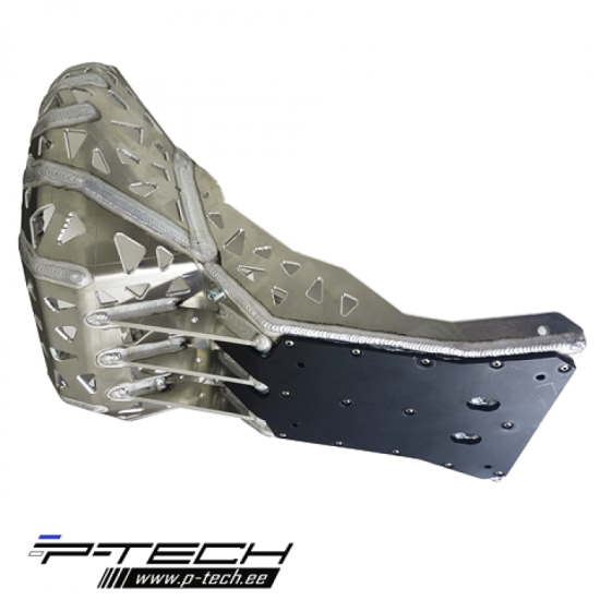 P-TECH Skid Plate with Exhaust Guard and Plastic Bottom for  #1