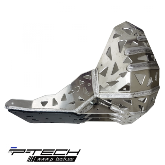 P-TECH Skid Plate with Exhaust Guard and Plastic Bottom for  #4