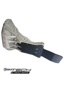 P-TECH Skid Plate with Exhaust Guard and Plastic Bottom for Husqvarna TE TPI