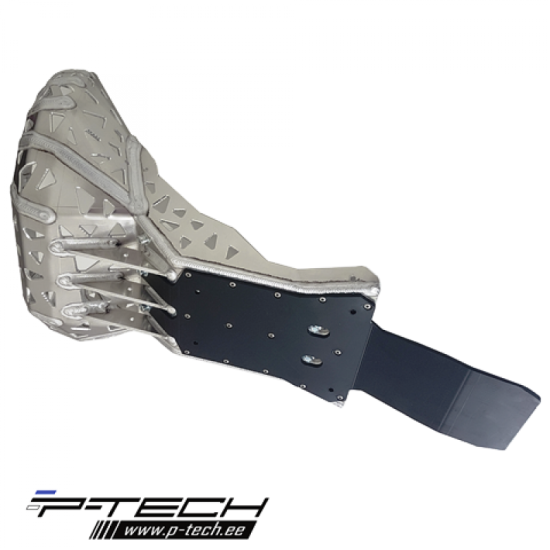 P-TECH Skid Plate with Exhaust Guard and Plastic Bottom for  #1