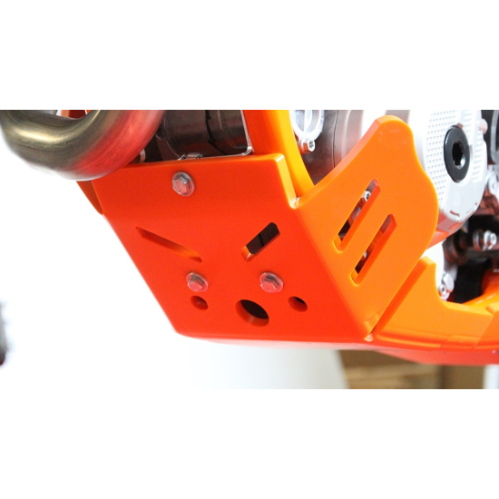 HDPE XTREM ORANGE 8MM SKID PLATE & LINKAGE GUARD KTM SXF XCF #2