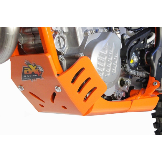 HDPE XTREM ORANGE 8MM SKID PLATE & LINKAGE GUARD KTM EXC F 4 #1