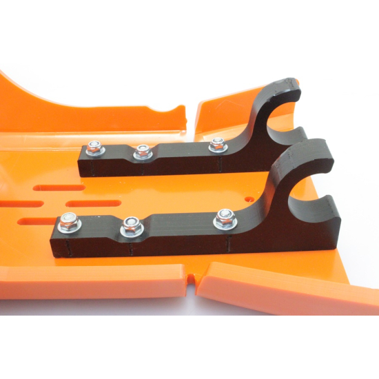 HDPE XTREM ORANGE 8MM SKID PLATE & LINKAGE GUARD KTM EXC F 4 #3