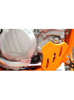 HDPE XTREM ORANGE 8MM SKID PLATE & LINKAGE GUARD KTM SX XC 250 300 2017 - 2018