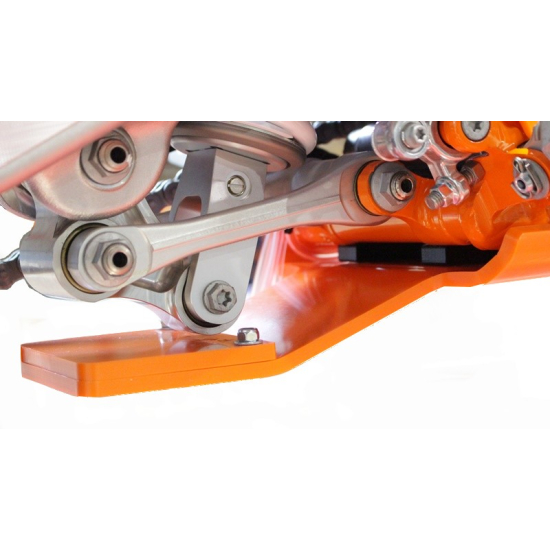 HDPE XTREM ORANGE 8MM SKID PLATE & LINKAGE GUARD KTM SX XC 2 #2