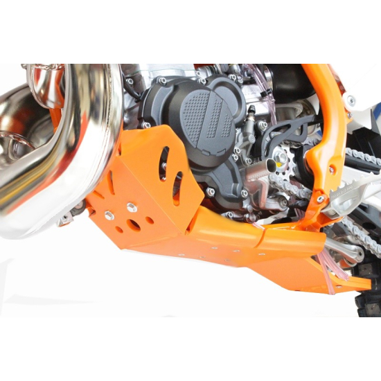 HDPE XTREM ORANGE 8MM SKID PLATE & LINKAGE GUARD KTM SX XC 2 #3