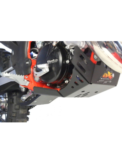 HDPE XTREM ORANGE 8MM SKID PLATE & LINKAGE GUARD BETA RR 125 2018