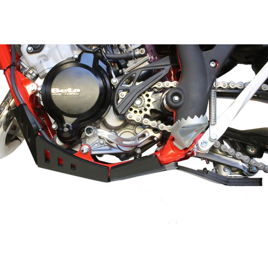 HDPE XTREM ORANGE 8MM SKID PLATE & LINKAGE GUARD BETA RR 125 #2