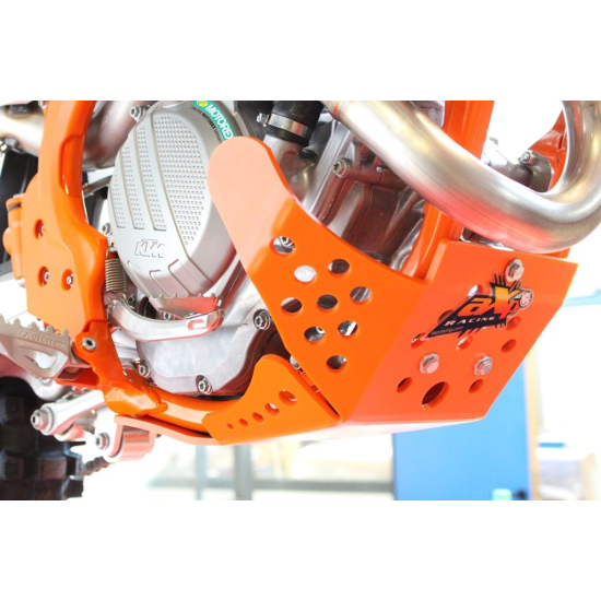 HDPE Orange 6mm Skid Plate for KTM SXF/XCF 250/350 2016-2018 by AXP Racing