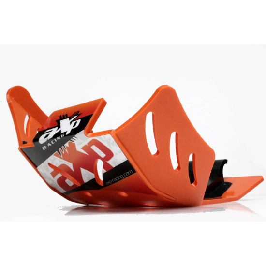 HDPE Orange 6mm Skid Plate KTM SXF XCF 450 2016 - 2018 by AX #2