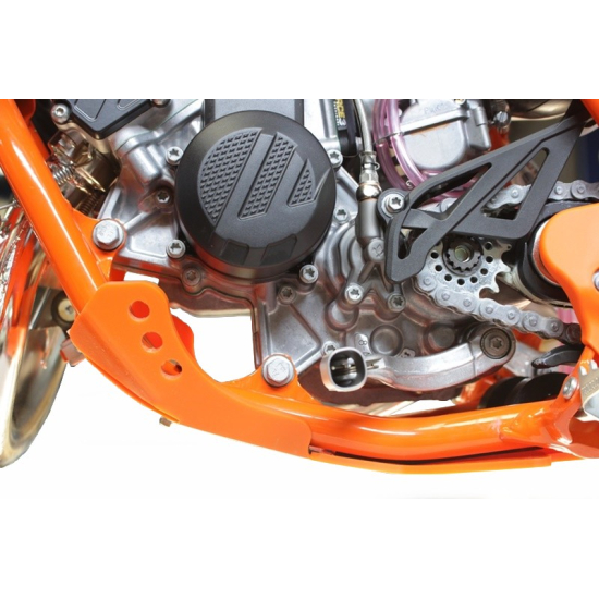 HDPE ORANGE 6MM SKID PLATE KTM 85SX 2018 by AXP Racing #2