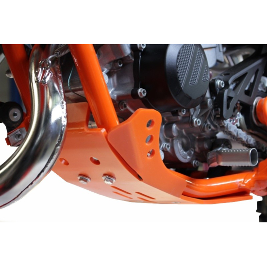 HDPE ORANGE 6MM SKID PLATE KTM 85SX 2018 by AXP Racing #3