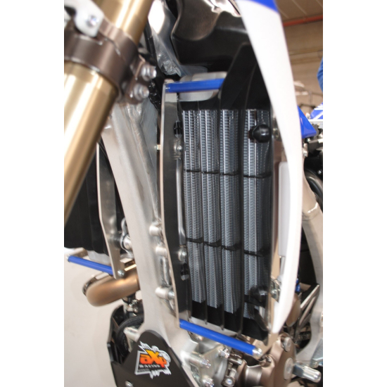 Radiator Braces Blue for Yamaha WR F YZ FX 450 2012 - 2013 by AXP Racing