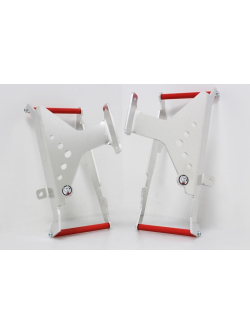 AXP Racing Radiator Braces Red for Honda CRF450R 2013 - 2014