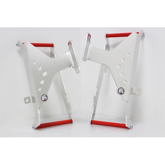 AXP Racing Radiator Braces Red for Honda CRF450R 2013 - 2014 #1