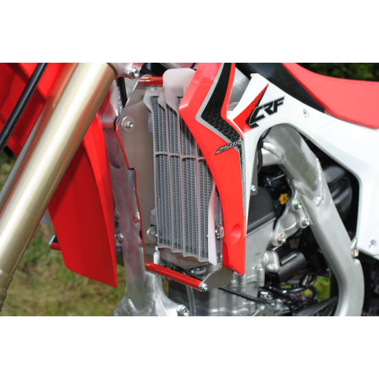 Radiator Braces Red Honda CRF250R 2014 - 2015 by AXP Racing