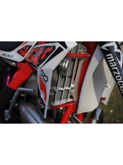 Radiator Braces Red for Gas Gas EC 250 300 (2014-2017) by AXP Racing