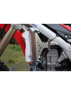 Durable Red Radiator Braces for Honda CRF450R 2015-2016 - AXP Racing