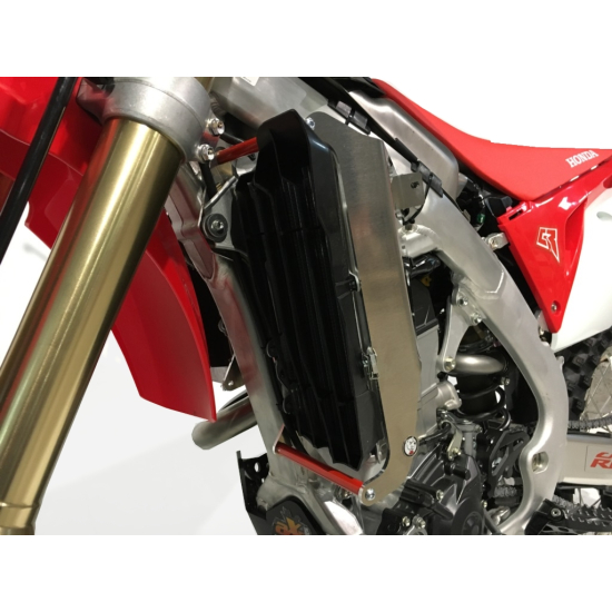 Red Radiator Braces for Honda CRF250R 2018 - AXP Racing #1