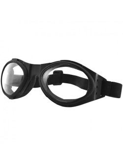 BOBSTER BUGEYE EXTREME SPORT GOGGLES BLACK LENSES CLEAR BA001C