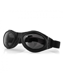 BOBSTER BUGEYE EXTREME SPORT GOGGLES BLACK LENSES SMOKE BA001