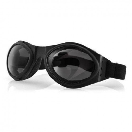 BOBSTER BUGEYE EXTREME SPORT GOGGLES BLACK LENSES SMOKE BA001