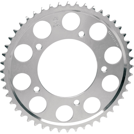 JT Sprockets JTR24.51 Rear Sprocket - 51 Teeth, 420 Chain, Carbon Steel, Silver