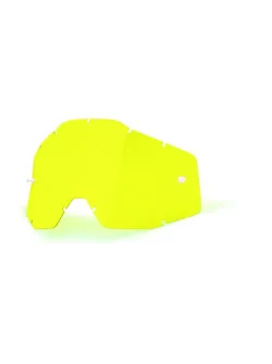 100% Replacement Lens Racecraft/Accuri Anti-Fog Yellow