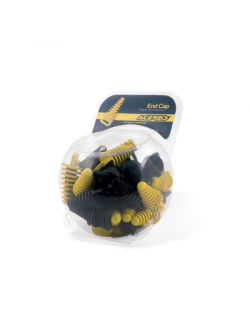ACERBIS END CAP Exhaust Plug AC 0011550 - 36 Pack (18 Black/18 Yellow)