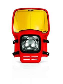 Acerbis Elba Red and White Headlight - AC 0003020