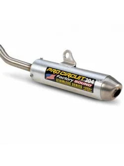 PRO CIRCUIT 304 Factory Sound Aluminium Stainless Silencer SS02250-SE