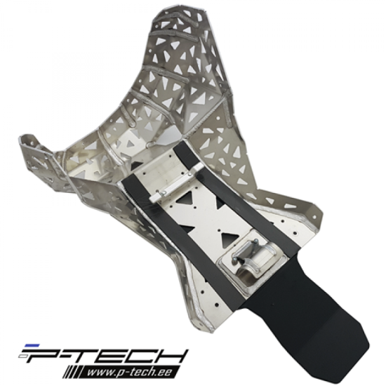 P-TECH Skid Plate with Exhaust Pipe & Linkage Guard for GasG #2